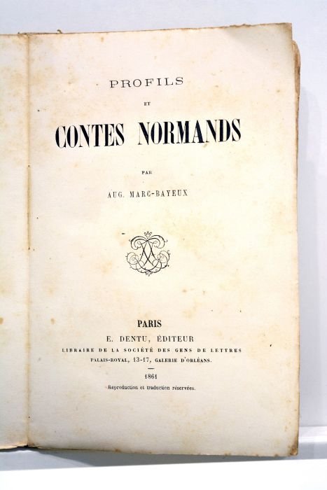 Profils et contes normands.