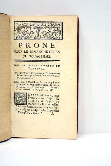 Prônes sur les Evangiles de toute l'année. Tome troisième.