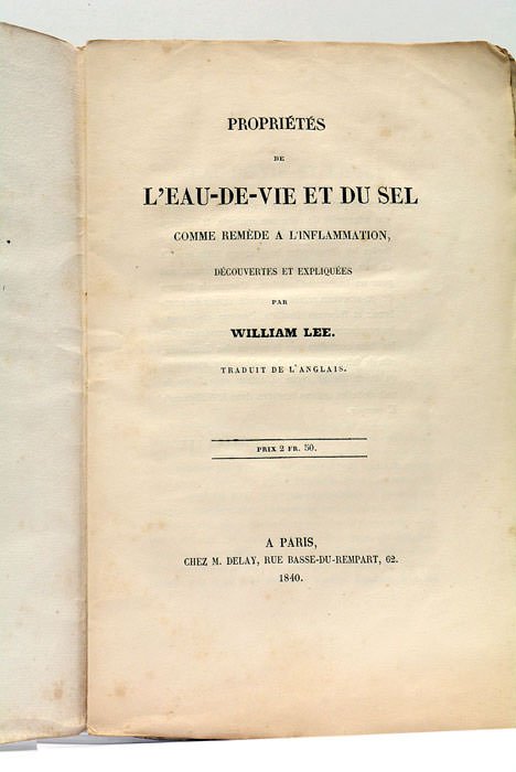 Propriétés de l'Eau-de-Vie et du Sel comme remède à l'inflammation …