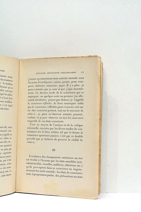 Psychologie du libre arbitre. Suivie de définitions fondamentales. Vocabulaire logiquement …