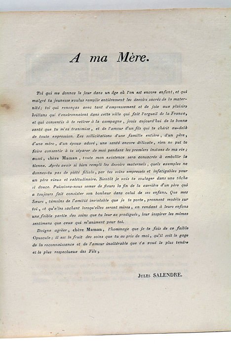 Quelques conseils aux jeunes mères. Tribut académique, présenté et publiquement …