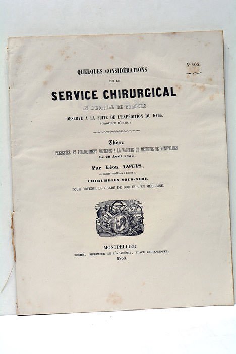 Quelques considérations sur le service chirurgical de l'hopital de Nemours …