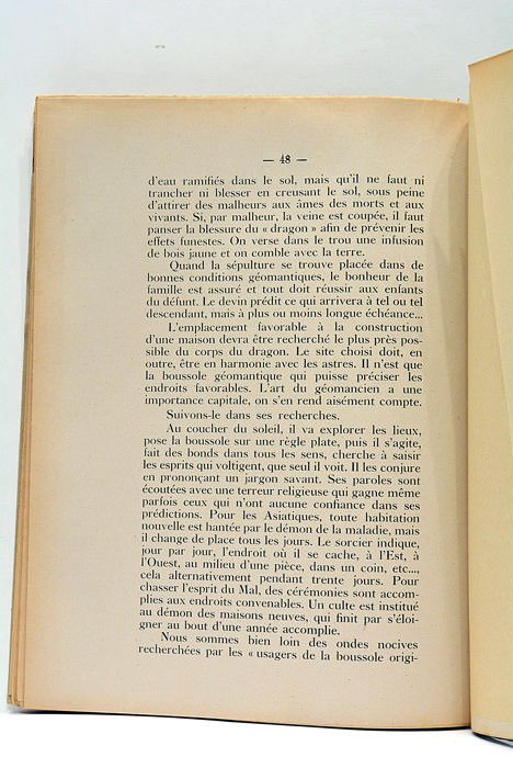 Radiesthésie. Notions Fondamentales. Géomancie Chinoise. Magie- Symboles - Mystères.