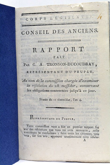 Rapport au nom de la commission chargée d'examiner la résolution …