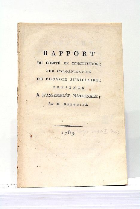 Rapport du Comité de Constitution sur l'organisation du Pouvoir Judiciaire, …