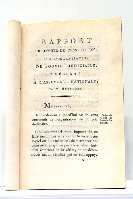 Rapport du Comité de Constitution sur l'organisation du Pouvoir Judiciaire, …