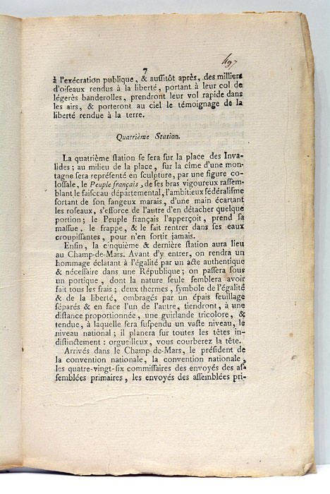 Rapport et décret sur la fête de la Réunion républicaine …