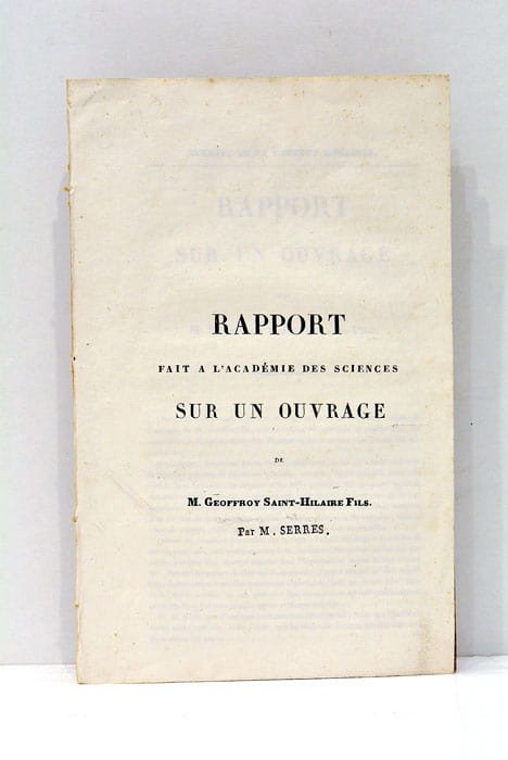 Rapport fait à l'Académie des Sciences sur un Ouvrage de …