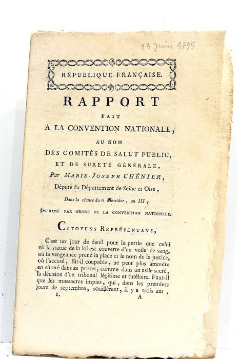 Rapport fait à la Convention Nationale, au nom des comités …