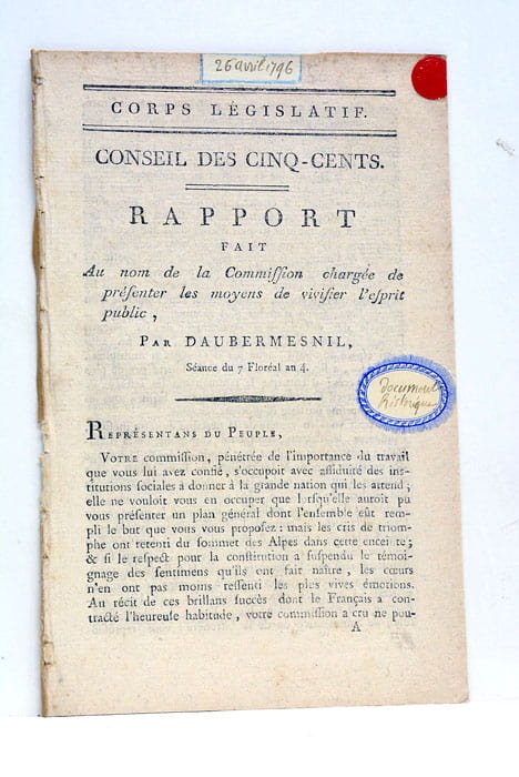 Rapport fait au nom de la Commission chargée de présenter …