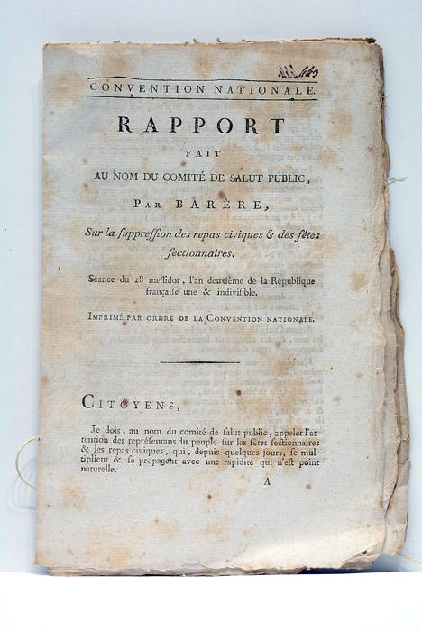 Rapport fait au nom du Comité de Salut Public, sur …