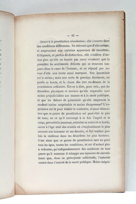 Rapport sur la prostitution. Suivi du Discours de M. le …