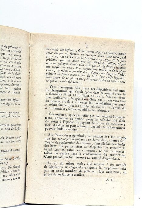 Rapport sur la résolution du 12 prairial, relative aux baux …