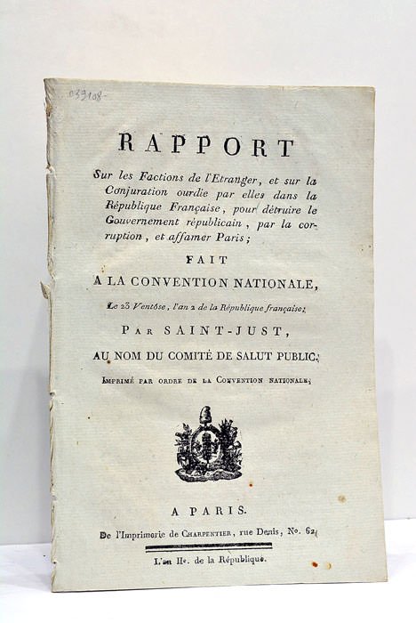 Rapport sur les Factions de l'Etranger et sur la Conjuration …