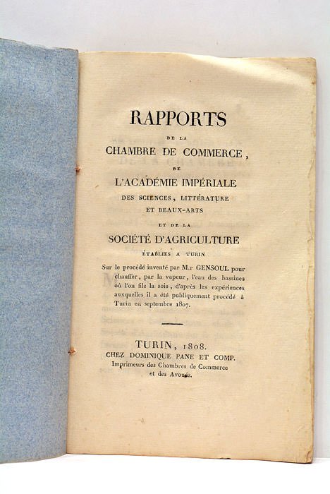 Rapports de la chambre de commerce, de l'académie imperiale des …