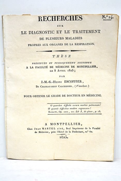 Recherches sur le diagnostic et le traitement de plusieurs maladies …