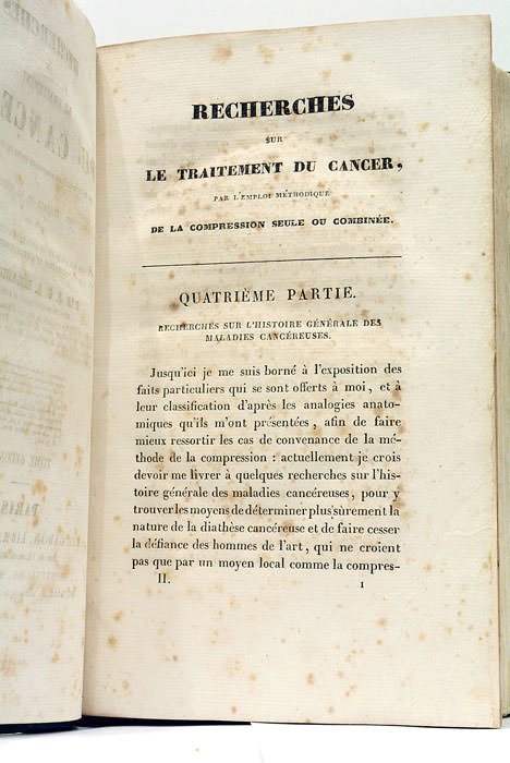 Recherches sur le traitement du Cancer par la compression méthodique …