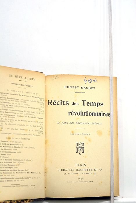 Récits des temps révolutionnaires. D'après des documents inédits. Deuxième édition.