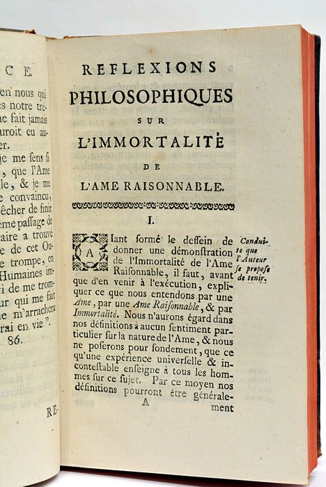 Réflexions Philosophiques sur l'Immortalité de l'Ame Raisonnable. Avec quelques remarques …