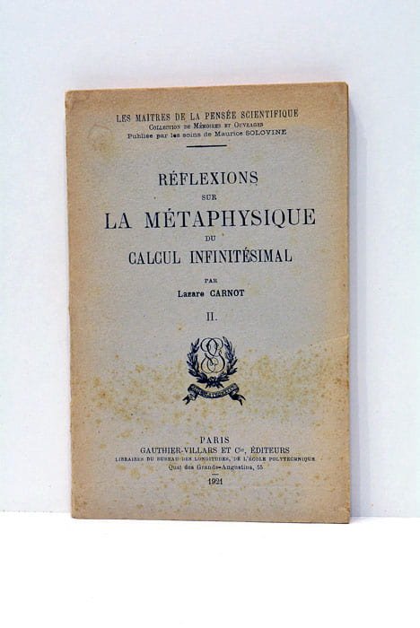 Réflexions sur la métaphysique du calcul infinitésimal.