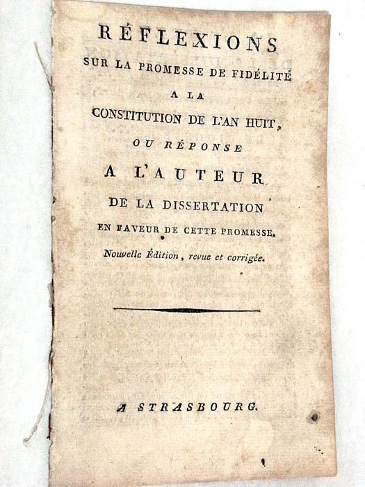 REFLEXIONS sur la Promesse de Fidélité à la Constitution de …
