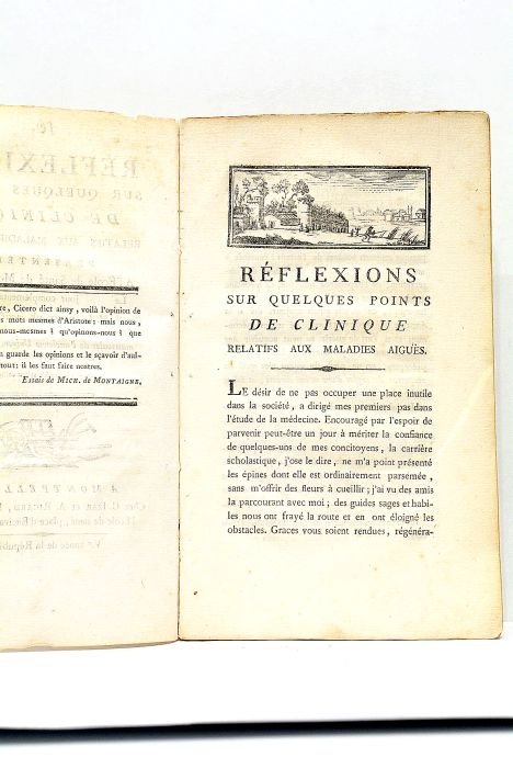 Réflexions sur quelques points de clinique relatifs aux maladies aiguës.