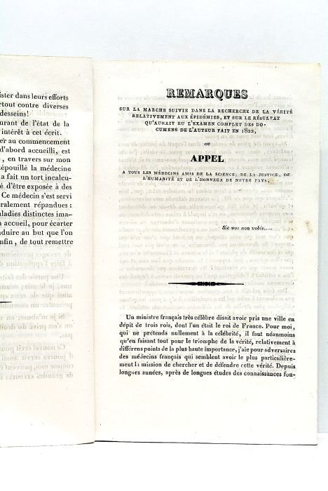 Remarques sur la marche suivie dans la recherche de la …