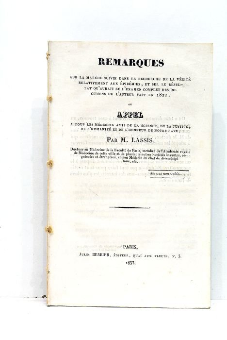 Remarques sur la marche suivie dans la recherche de la …