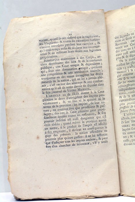 REMONTRANCES du Clergé, assemblé en 1788.