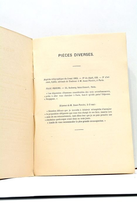 Réponse aux Protestations de M. Justin Durand.