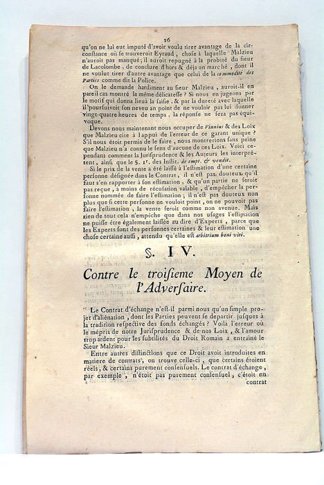 RESUMPTION POUR Messire Jean-Claude de Lacolombe, Chevalier, Seigneur de Grazac, …