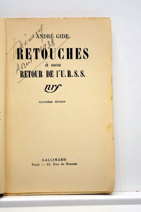 Retouches à mon retour de l'U.R.S.S. Vingtième édition.