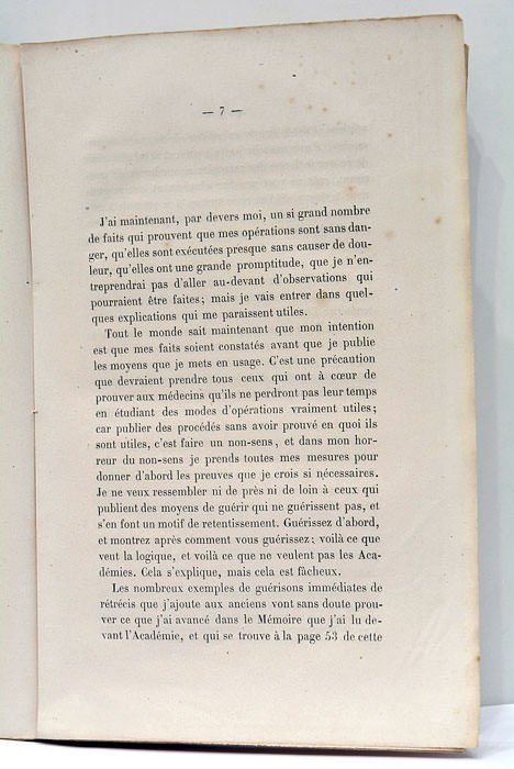 Rétrécissements de l'urètre. Guérisons immédiates permanentes, authentiques et nombreuses de …