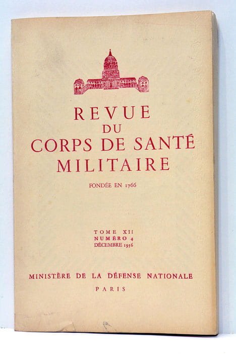 REVUE DU corps de santé militaire fondée en 1766.