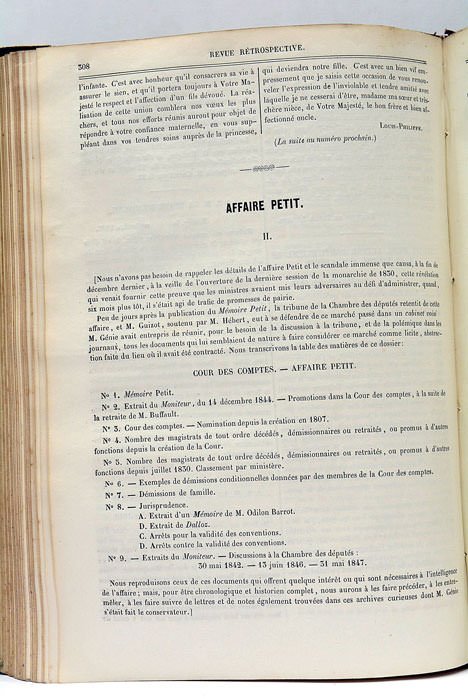 Revue re´trospective, ou Archives secre`tes du dernier gouvernement.