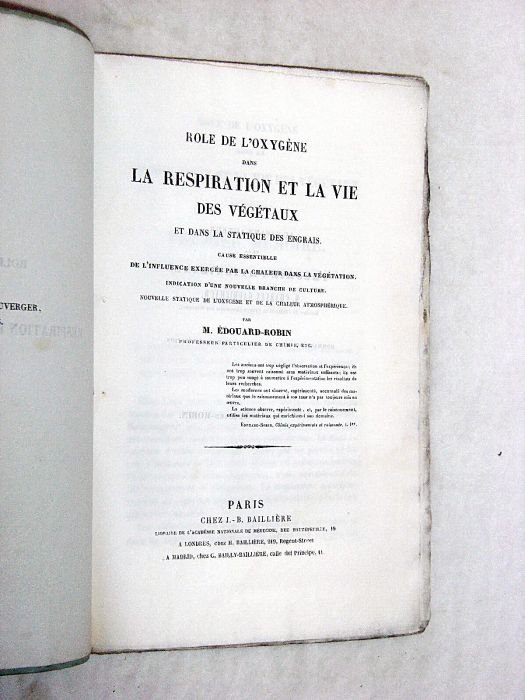 Rôle de l'Oxygène dans la Respiration et la Vie des …