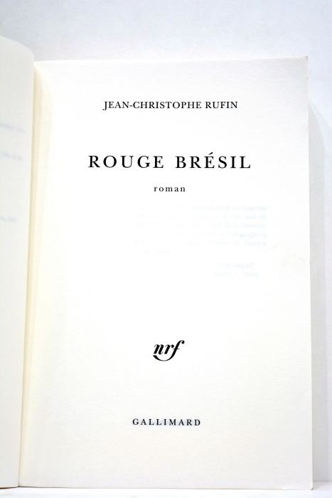 Rouge Brésil. Roman.