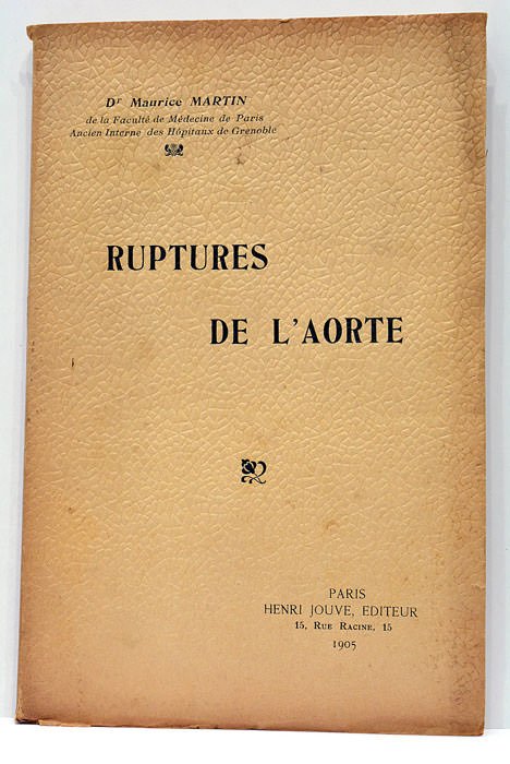 Ruptures de l'Aorte.