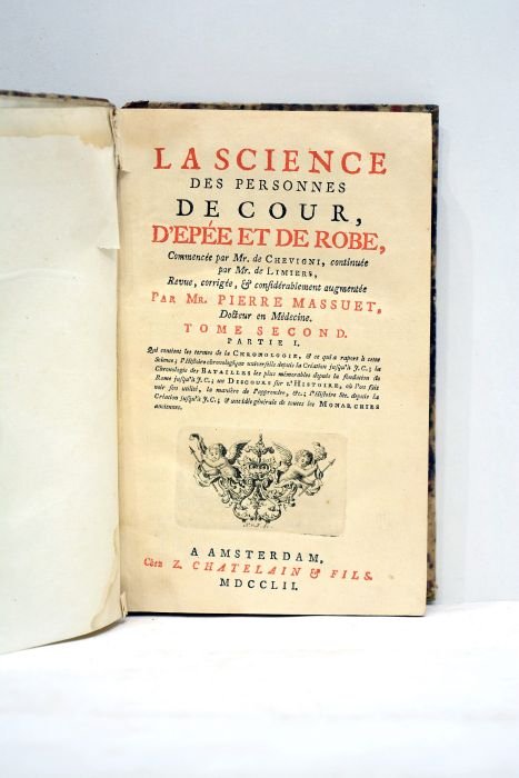 SCIENCE (La) des personnes de cour, d'epée et de robe. …