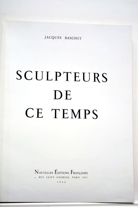 Sculpteurs de ce temps.