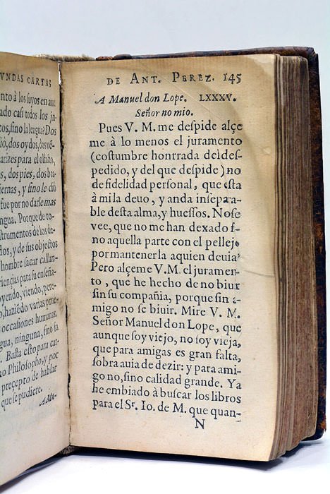 Segundas cartas de Ant. Perez "Famâ meliore quàm Fortunâ". Mas …