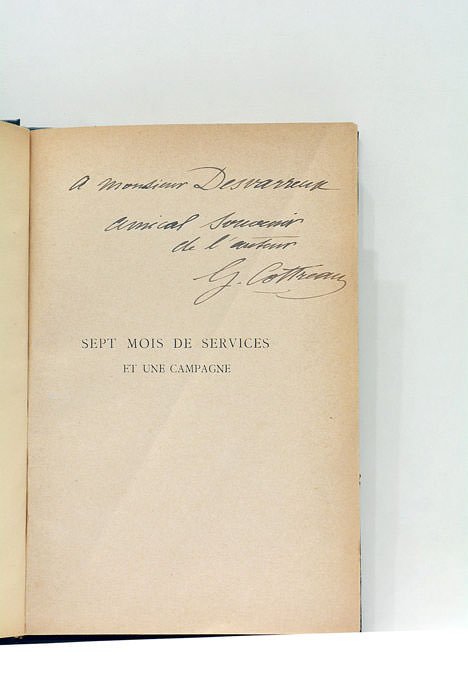 Sept mois de services et une campagne. Souvenirs du 2me …