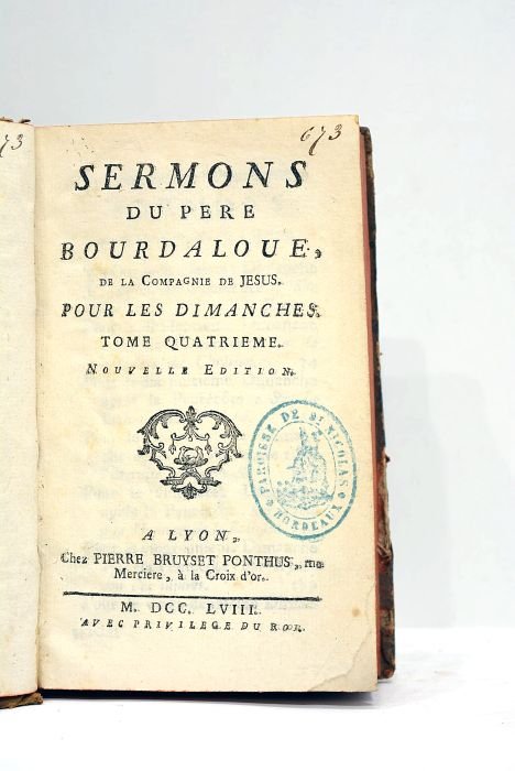 Sermons pour les dimanches. Tome quatrième. Nouvelle édition.
