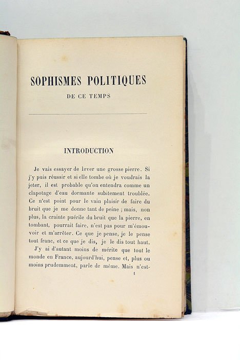 Sophismes Politiques de ce temps. Étude critique. Sur les formes, …