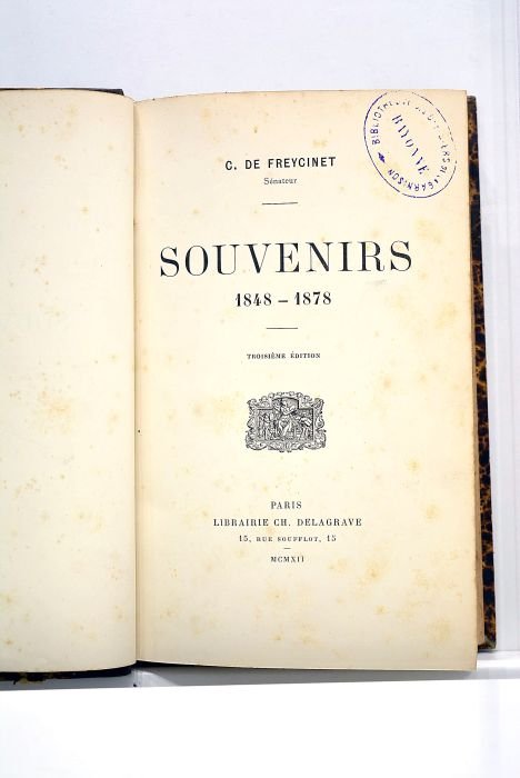 Souvenirs 1848-1878. Troisième édition.