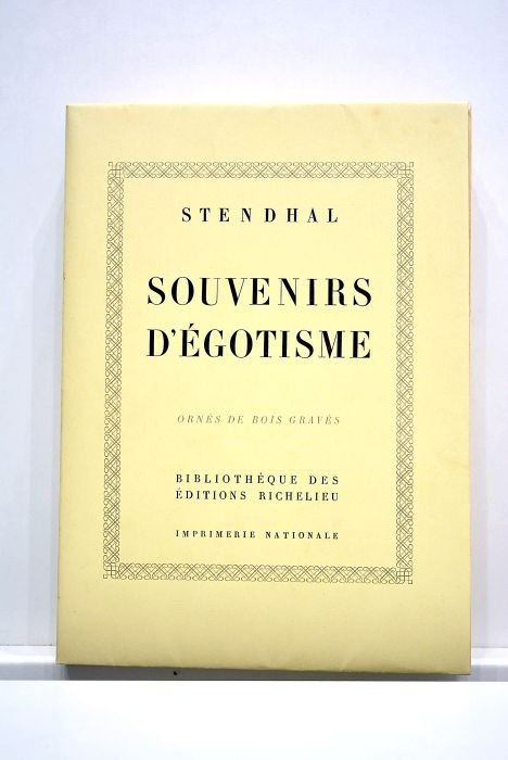 Souvenirs d'Egotisme. Texte établi et annoté par Pierre Martino, inspecteur …