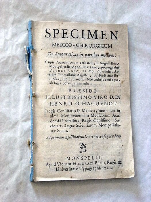 Specimen medico-chirurgicum. De suppuratione in partibus mollibus.