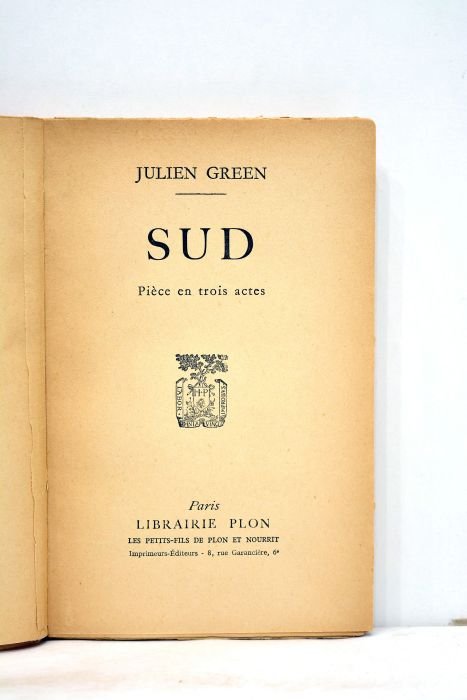 Sud. Pièce en trois actes.