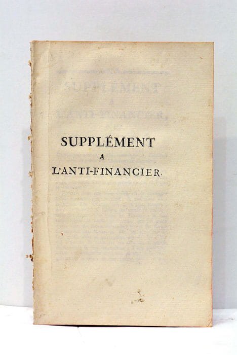 SUPPLEMENT à l'Anti-Financier ou Exposé de quelques nouveaux Abus commis …