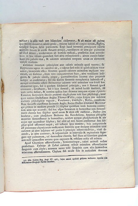 Tentamen Physiologicum de Calore Animali. Quod in Augustissimo Ludoviceo Medico …